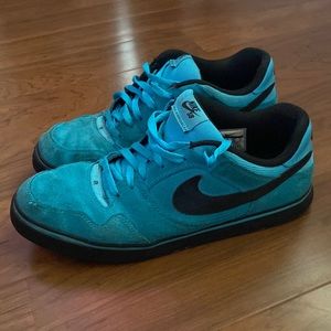Nike SB Paul Rodriguez 2.5 Chlorine Blue/Black Suede Shoes 386613-400 Mens Sz 12